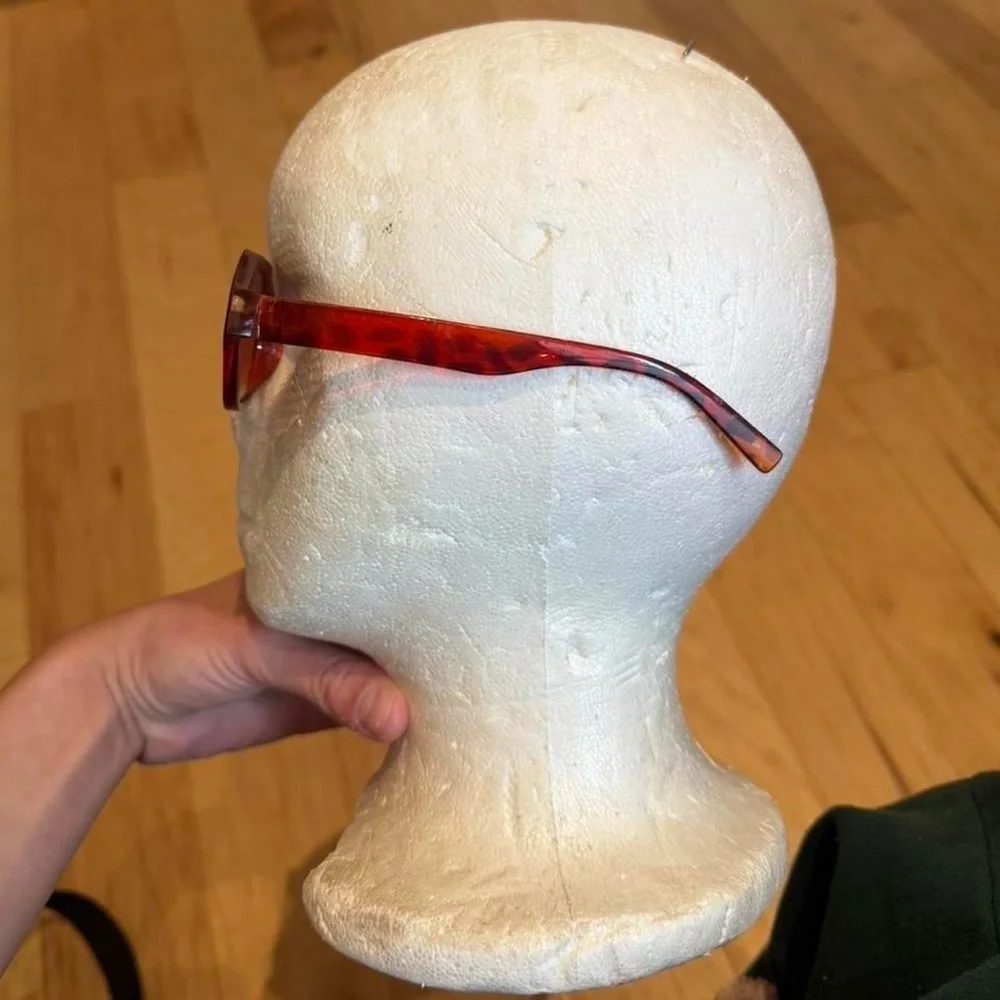 Women’s Geometric Red Tortoiseshell Sunglasses